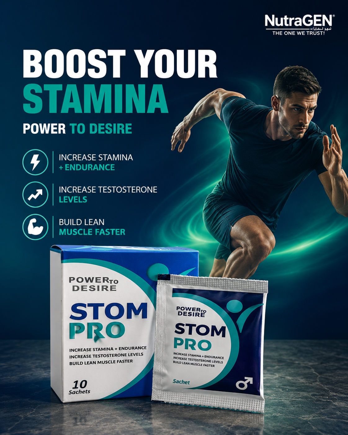 STOM PRO - Power to Desire (10 Sachets)