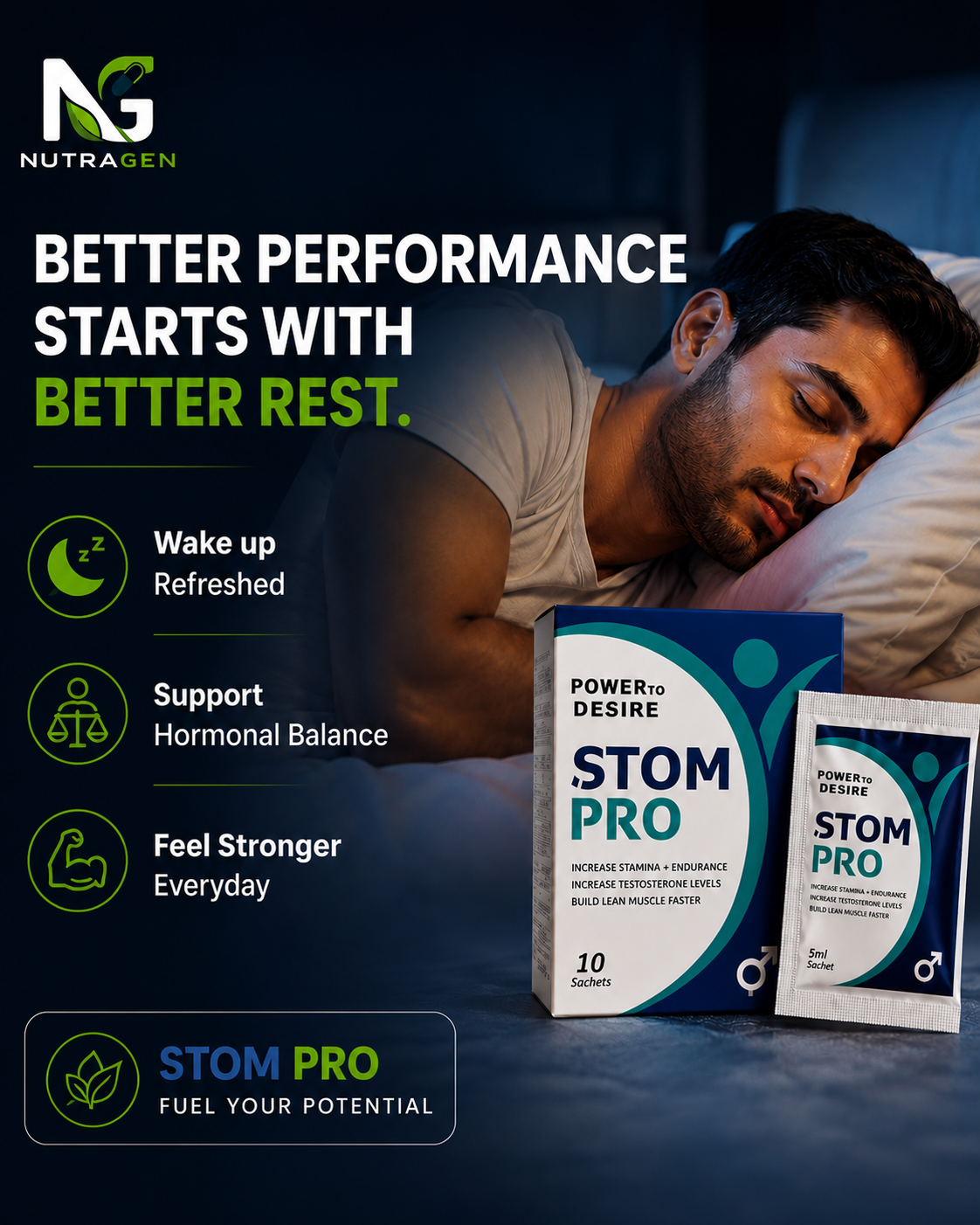 STOM PRO - Power to Desire (10 Sachets)
