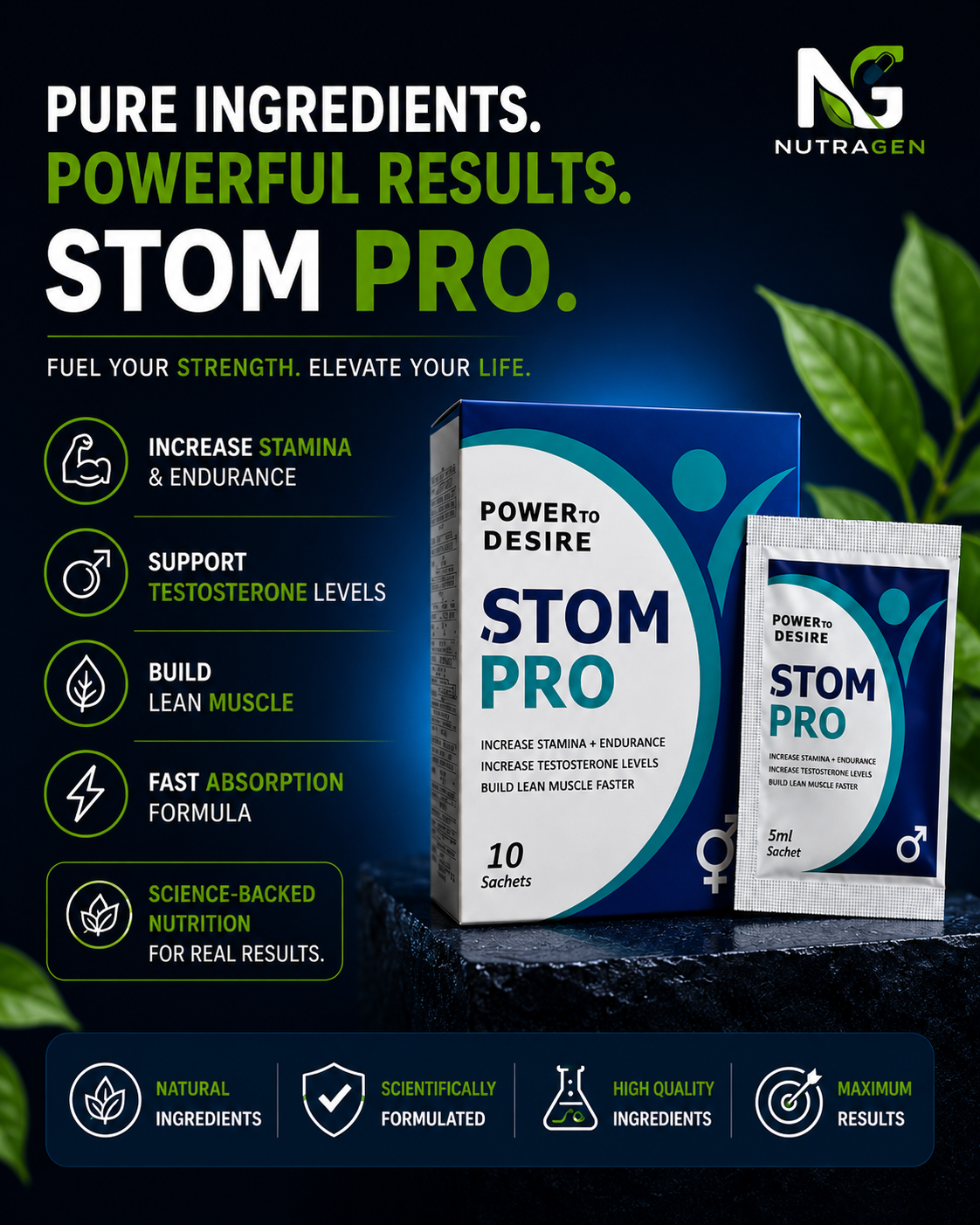 STOM PRO - Power to Desire (10 Sachets)